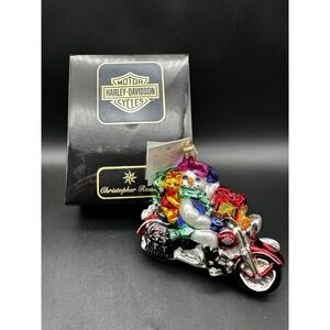 CHRISTOPHER RADKO HARLEY DAVIDSON CHILLY RIDER 4.5" ORNAMENT 00-HAR-01 SNOWMAN